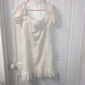 Hyfve White Puff Sleeve Dress NWT
